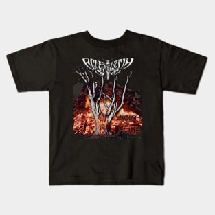 Acherontia Styx - Shadow & Flame T Shirt (New Logo) Kids T-Shirt